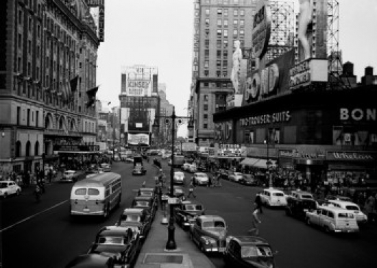 SAL255422520 USA New York City Times Square During Day Poster Print - 18 x 24 in.