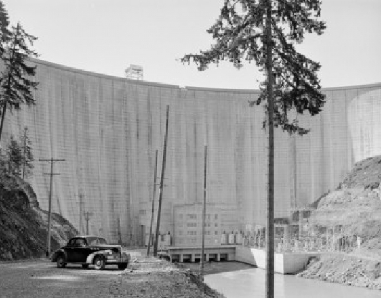Hydro Electric Dam Poster Print - 18 x 24 in.