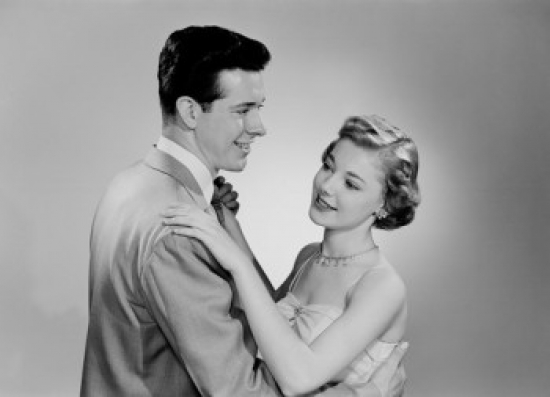Young Couple Dancing Poster Print - 18 x 24 in.
