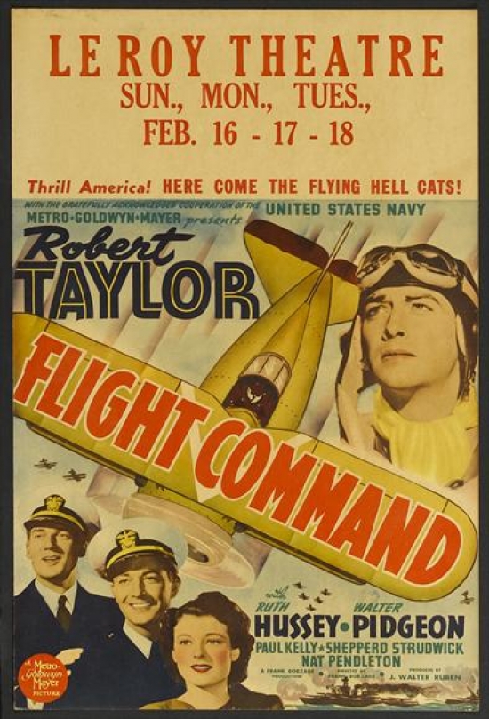 MOVIJ6131 Flight Command Movie Poster - 27 x 40 in.