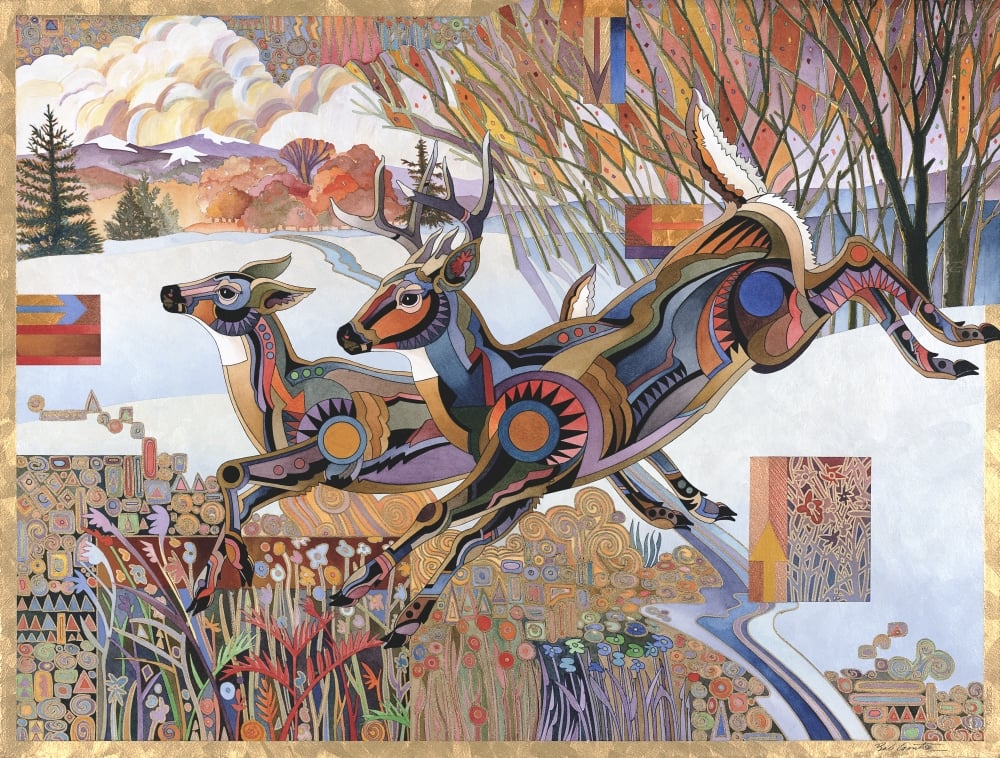 Front Range Whitetail Poster Print by Bob Coonts - 24 x 18 in.