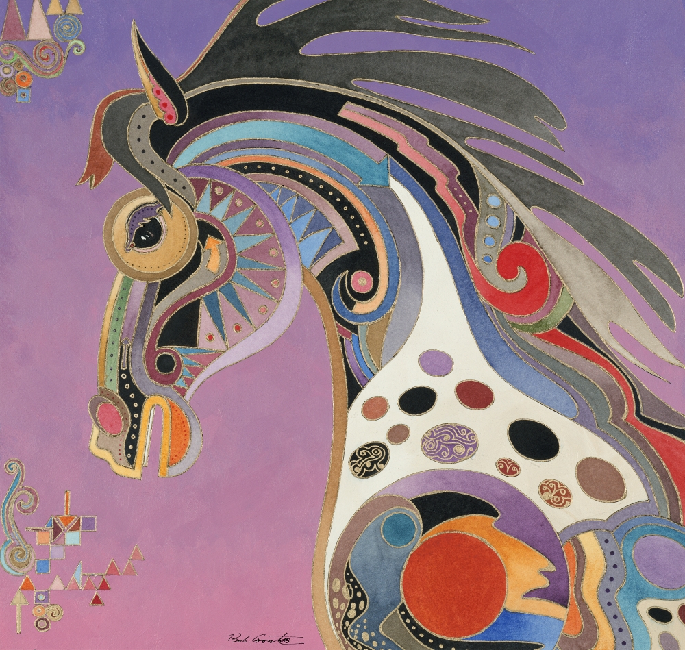 Carousel Poster Print by Bob Coonts 30 x 29 in.