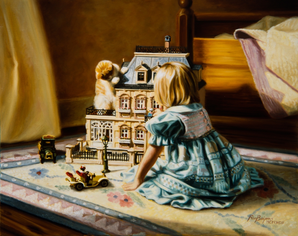 PAIRB011 The Doll House Poster Print by Ron Bayens - 18 x 15 in.