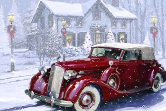 Vintage Car Poster Print by the Macneil Studio - 36 x 24 in.