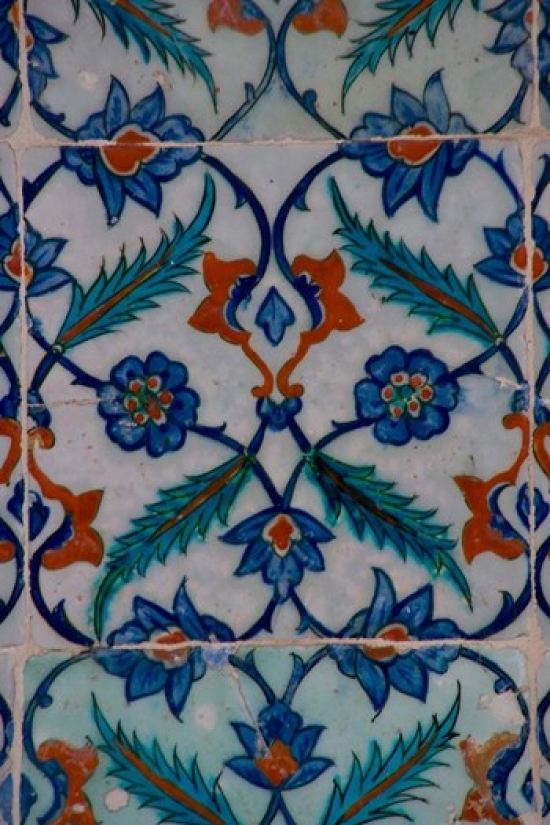 Colorful Tile Work in the Topkapi Palace Istanbul Turkey Poster Print by Darrell Gulin - 18 x 26 in.