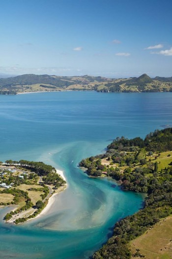 Inlet Cooks Beach Coromandel Peninsula North Island New Zealand Poster Print by David Wall