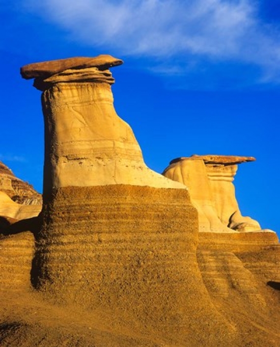 PDDCN01CHA0071 Hoodoos at Drumheller Alberta Canada Poster Print by Chuck Haney - 22 x 27 in.