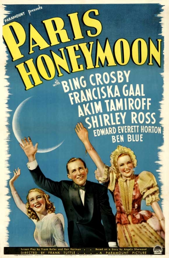 Paris Honeymoon Movie Poster - 27 x 40 in.