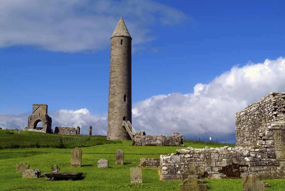 DPI1799393 Devenish Monastic Site Co Fermanagh Poster Print by The Irish Image Collection, 17 x 11