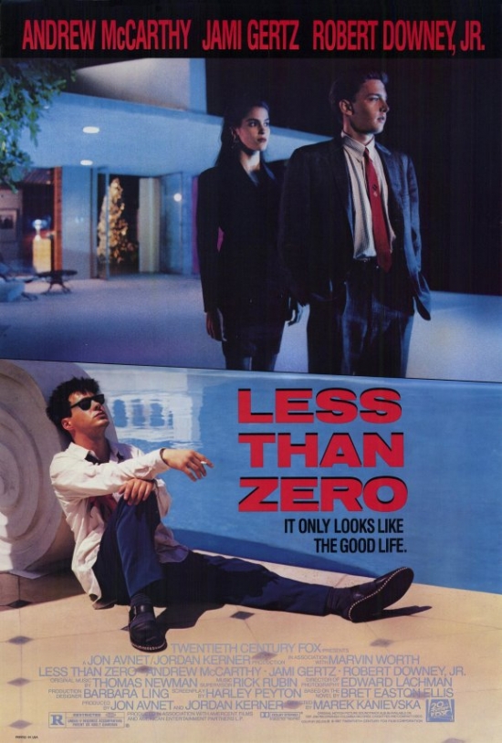 Less Than Zero Movie Poster - 27 x 40 in.