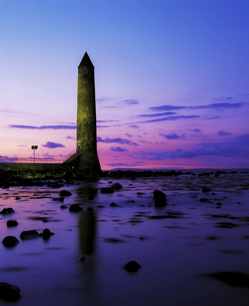 DPI1802086LARGE Chaine Memorial Tower Larne Harbour Larne Co Antrim Ireland Replica of A Poster Print by The Irish Image Collection, 26 x 32 - Large