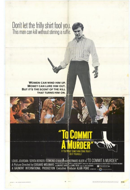 To Commit a Murder Movie Poster - 27 x 40 in.