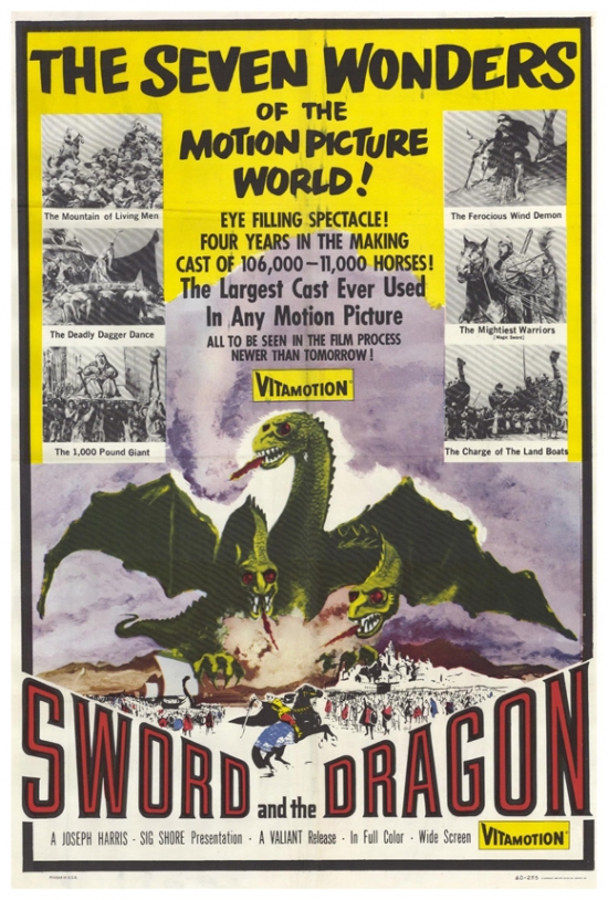 MOVCH8089 Sword  the Dragon Movie Poster  27 x 40 in