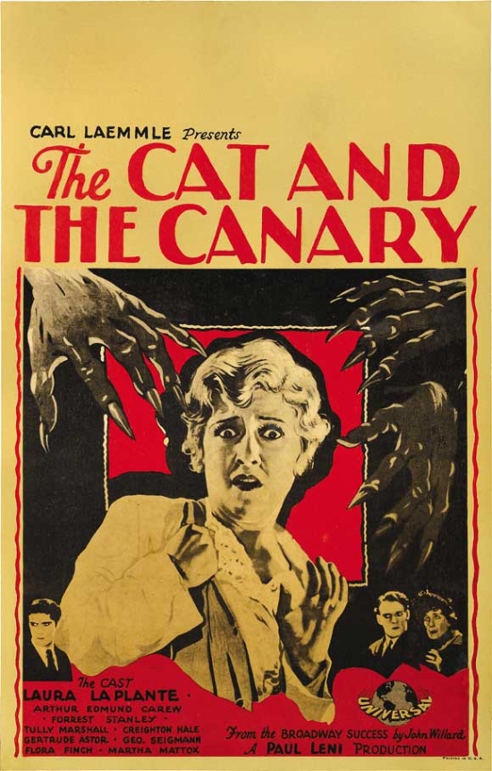 MOVCI2700 The Cat & the Canary Movie Poster - 27 x 40 in.