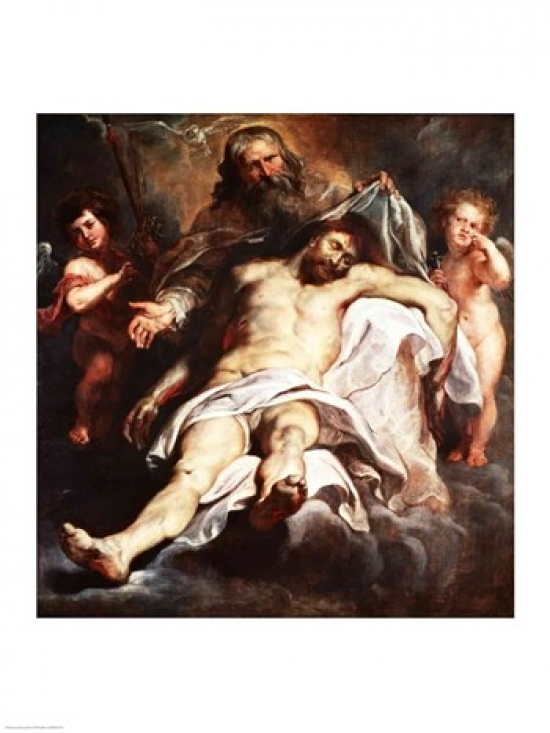 The Trinity Poster Print by Peter Paul Rubens - 24 x 36 in. - Large