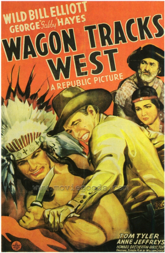 MOVEF4336 Wagon Tracks West Movie Poster - 27 x 40 in.