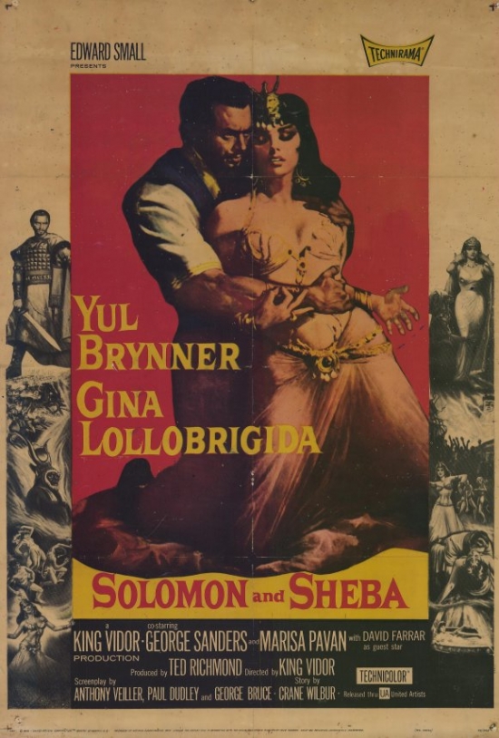 MOVEF8360 Solomon & Sheba Movie Poster - 27 x 40 in.