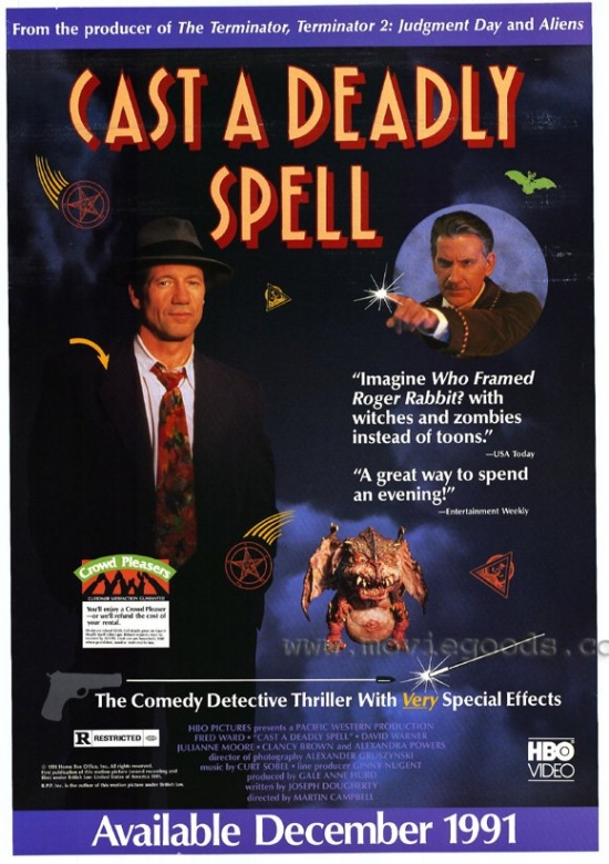 Cast a Deadly Spell Movie Poster - 27 x 40 in.