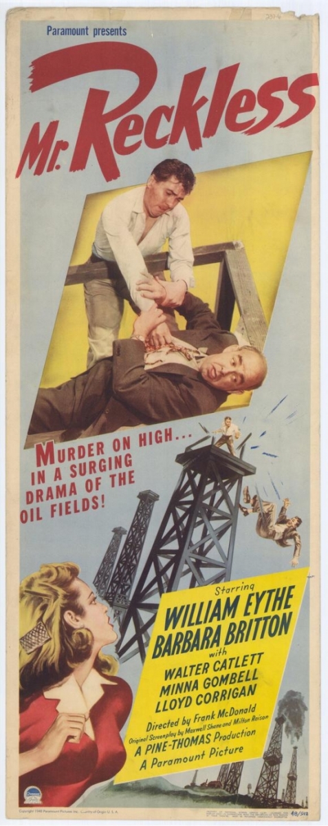 Mr. Reckless Movie Poster - 27 x 40 in.