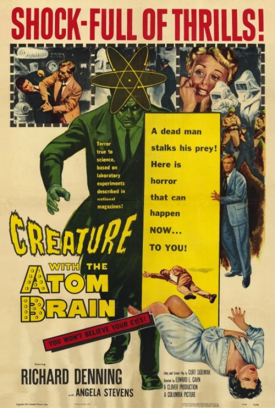 MOVEH6645 Creature with the Atom Brain Movie Poster - 27 x 40 in.