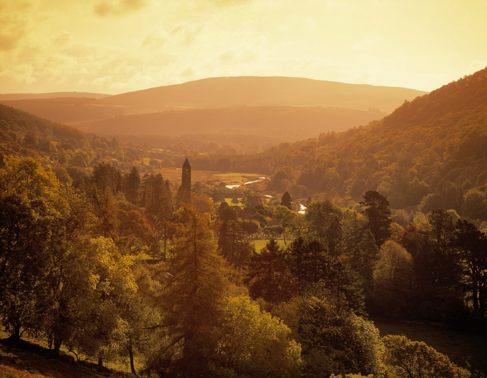 Glendalough Co Wicklow Ireland Poster Print by The Irish Image Collection - 17 x 13