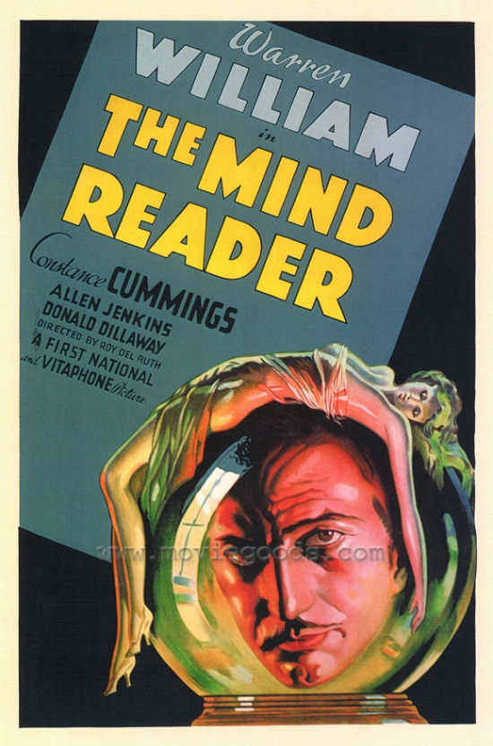 MOVAH1604 The Mind Reader Movie Poster - 27 x 40 in.