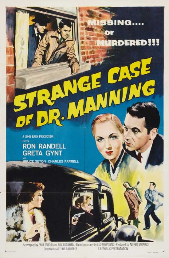MOVCB84704 The Strange Case of Dr. Manning Movie Poster - 27 x 40 in.