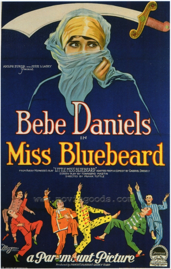 Miss Bluebeard Movie Poster - 27 x 40 in.