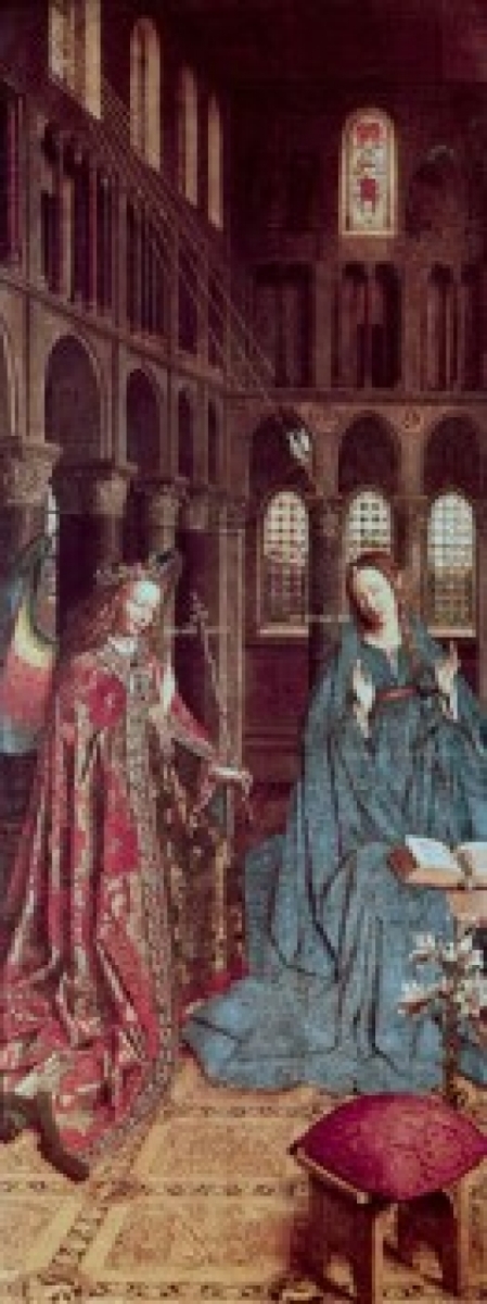 Annunciation the Eyck Jan VanCa1390-1441 Netherlandish National Gallery of Art Washington DC USA Poster Print - 18 x 24 in.