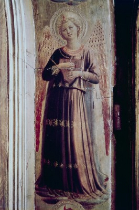 Angel with the Book of Psalms Fra Angelico 1387-1455 Italian Poster Print - 18 x 24 in.