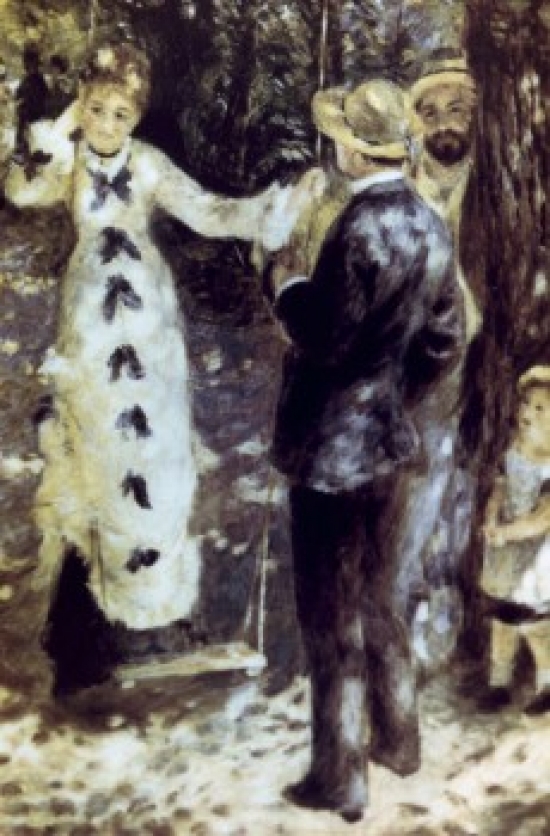 SAL90064990 The Swing by Pierre Auguste Renoir Oil on Canvas 1876 1841-1919 France Paris Musee Du Louvre Poster Print - 18 x 24 in.