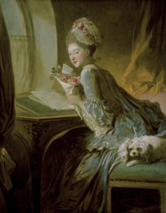 The Love Letter Jean Honore Fragonard 1732-1806 French Metropolitan Museum of Art New York Poster Print - 18 x 24 in.