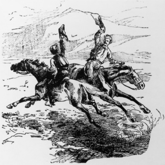 Pony Express Print Poster Print - 18 x 24 in.