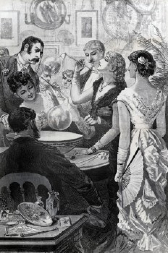 Soap Bubble Party Artist Unknown Poster Print - 18 x 24 in.