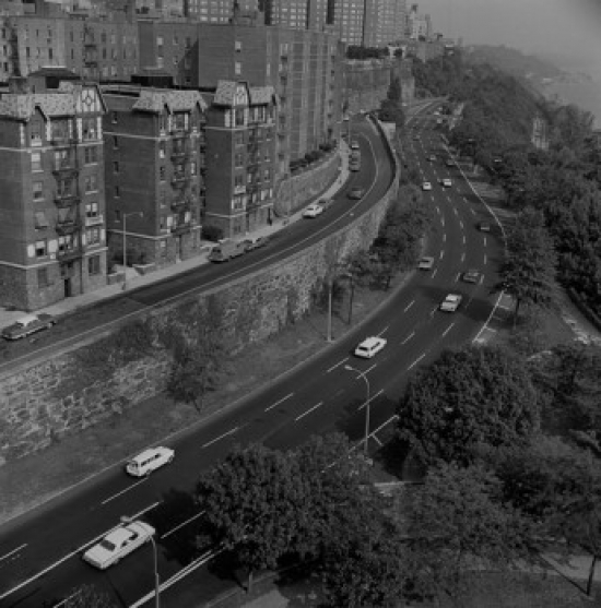 USA New York State New York City Looking Down on Highway From George Washington Bridge Poster Print - 18 x 24 in.
