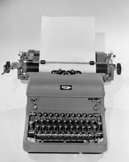Close-Up of a Typewriter Poster Print - 18 x 24 in.