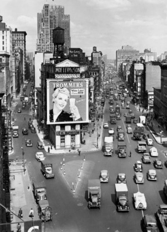 High Angle View of Traffic in a Street Canal Street Manhattan New York City New York USA Poster Print - 18 x 24 in.