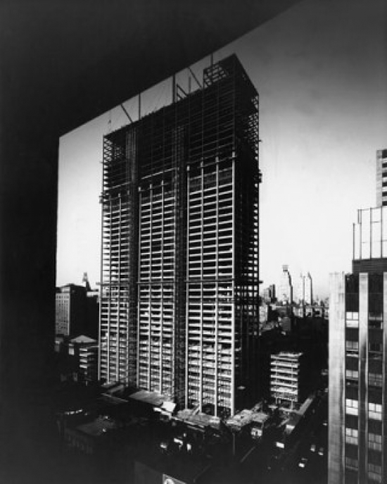 Construction of the Time-Life Building New York City New York State USA Poster Print - 18 x 24 in.