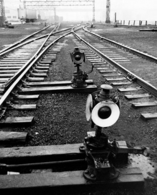Empty Railroad Track Poster Print - 18 x 24 in.