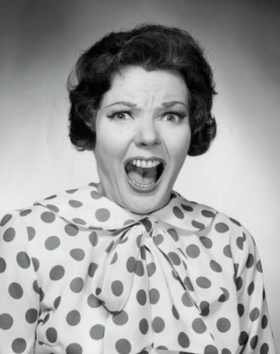 SAL2557248 Portrait of a Mid Adult Woman Shouting Poster Print - 18 x 24 in.