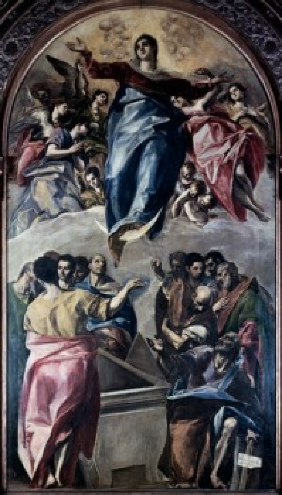 Assumption of the Virgin 1577 El Greco 1541-1614 Greek Oil on Canvas Art Institute of Chicago Poster Print - 18 x 24 in.