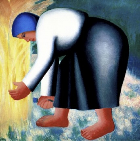 SAL261271 The Farmers Wife II Kasimir Malevich 1878-1935 Russian Oil on Canvas Russian State Museum St Petersburg Poster Print - 18 x 24 in.