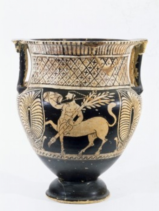 Kelebe - Centaur with Branch in Left Hand & Bag in Right Hand Etruscan Art Museo Guarnacci Volterra Italy Poster Print - 18 x 24 in.