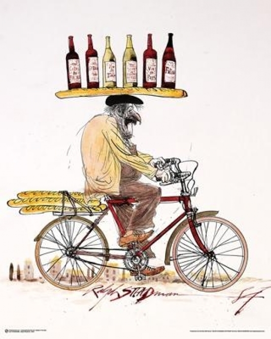 Ralph Steadman - Wine Poster Print - 24 x 30 in.