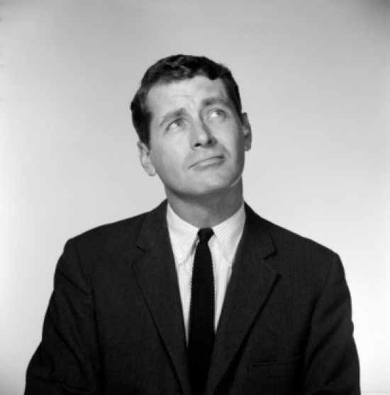 Businessman Looking Up Poster Print - 18 x 24 in.