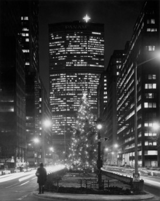 Skyscrapers Lit Up at Night Park Avenue Manhattan New York City New York USA Poster Print - 18 x 24 in.