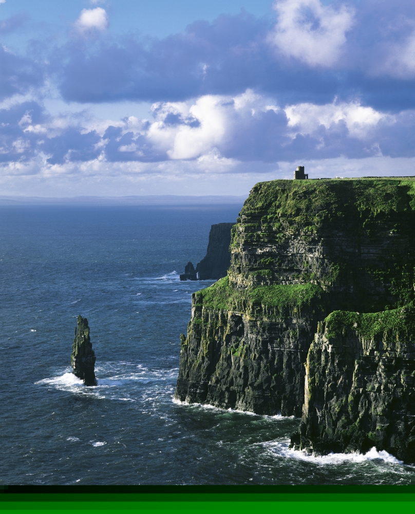 Cliffs of Moher Co Clare Ireland - Cliffs On The Atlantic Ocean Poster Print by The Irish Image Collection - 14 x 17