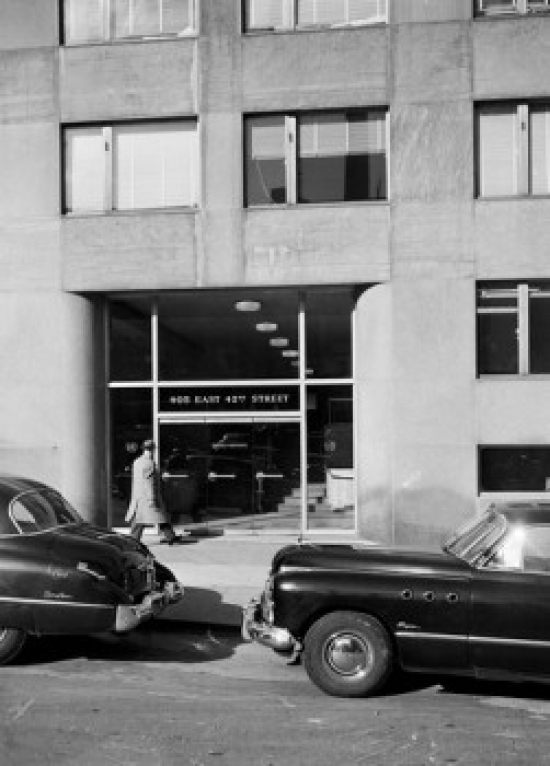 SAL255422473 USA New York City Entrance to the United Nations Building Poster Print - 18 x 24 in.