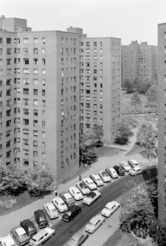 USA New York State New York City Stuyvesant Housing Development Poster Print 18 x 24 in.