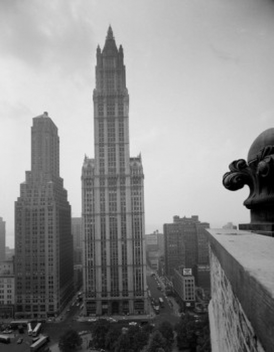 USA New York State New York City Woolworth Building & Transportation Building Poster Print - 18 x 24 in.